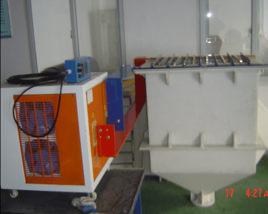 Silver electrolyzer and rectifier power supply